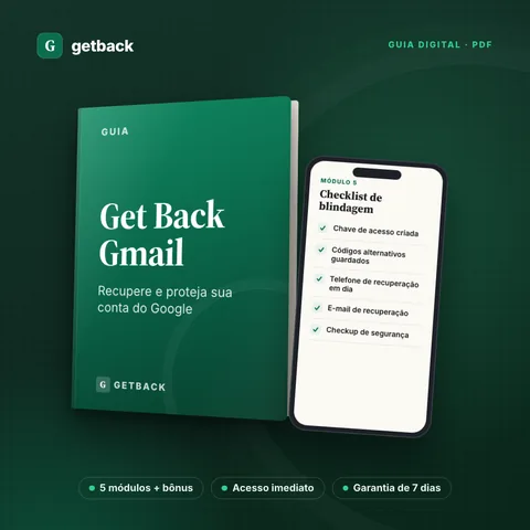 Capa do Guia GetBackGmail, guia digital em PDF