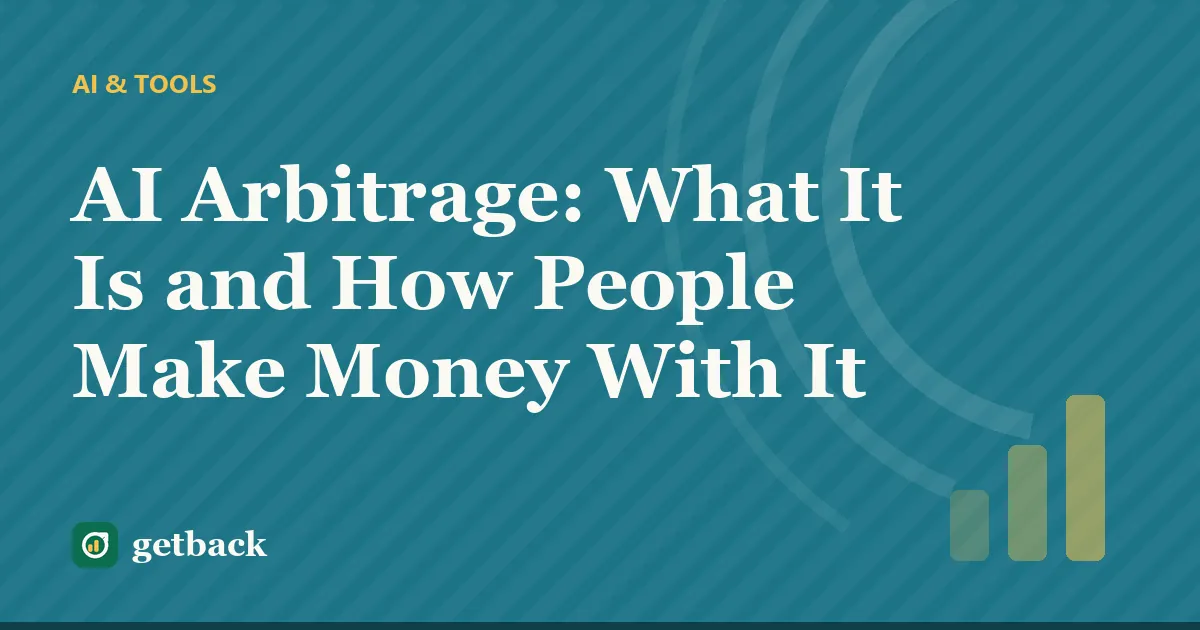 AI Arbitrage: What It Is and How People Make Money With It — cover illustration