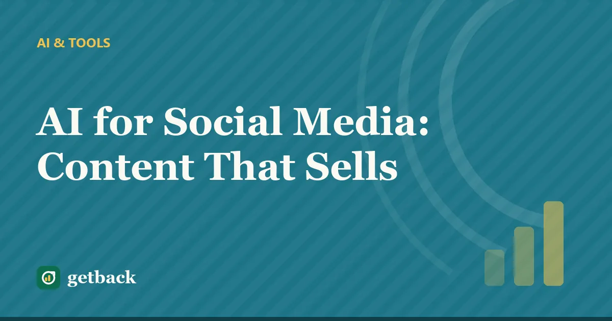 AI for Social Media: Content That Sells — cover illustration