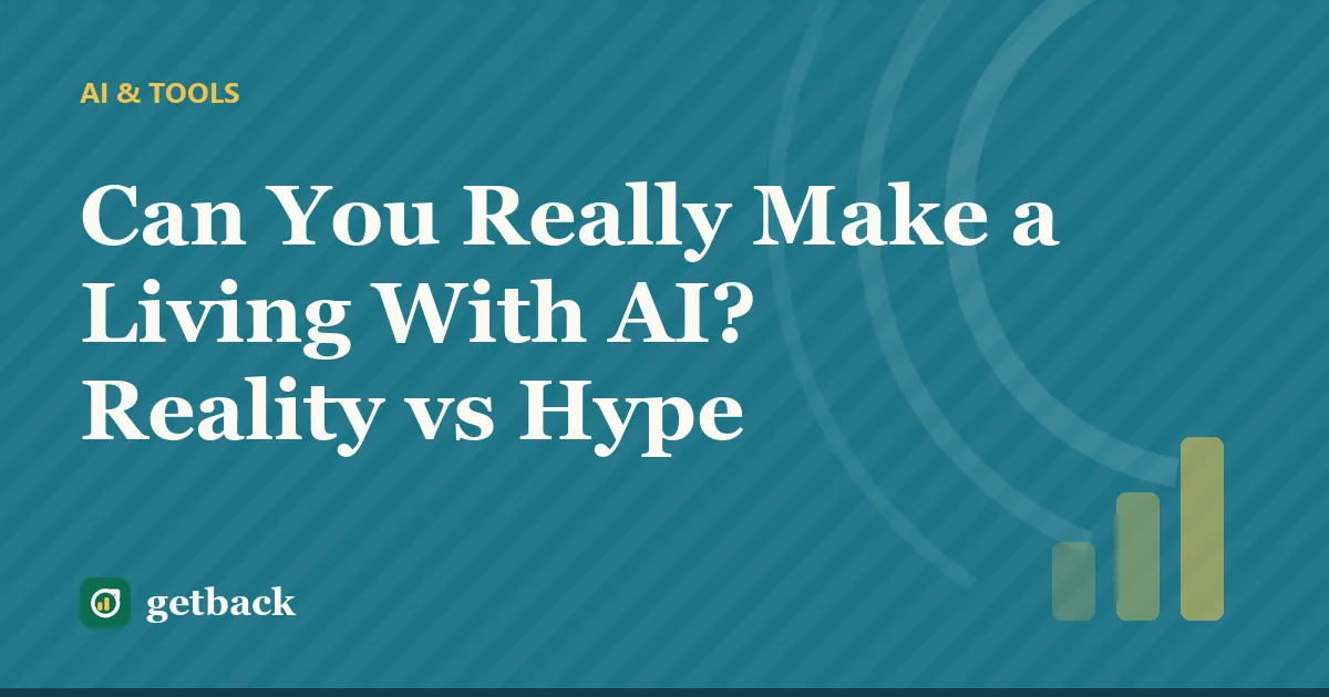 Can You Really Make a Living With AI? Reality vs Hype — cover illustration