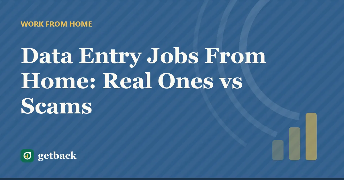 Data Entry Jobs From Home: Real Ones vs Scams — cover illustration