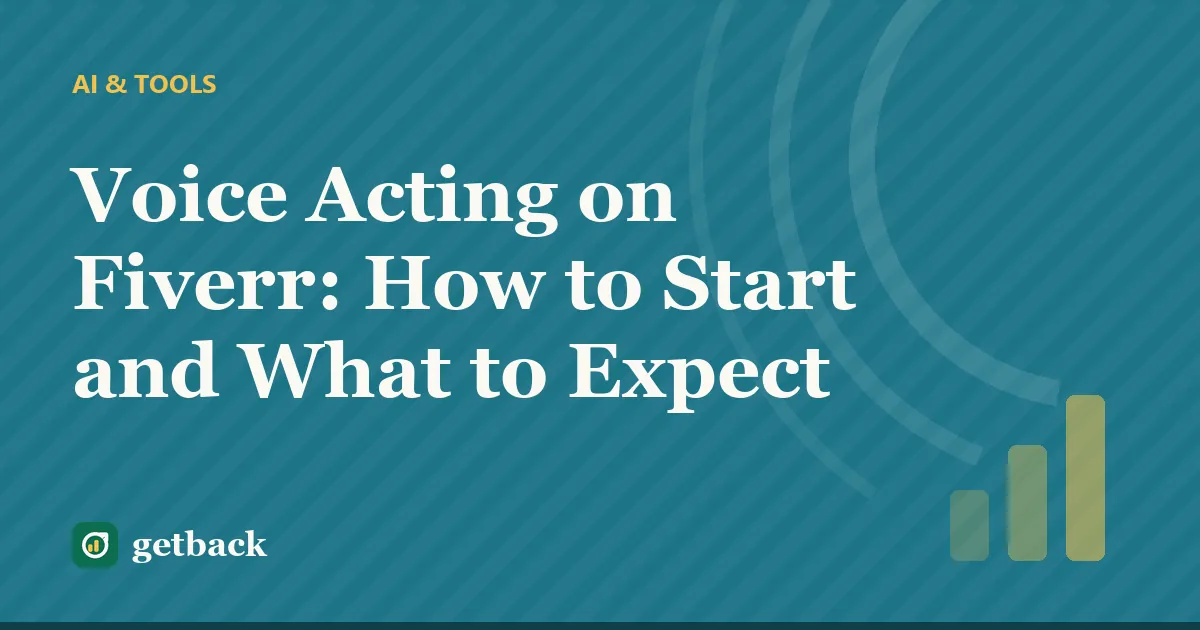 Voice Acting on Fiverr: How to Start and What to Expect — cover illustration