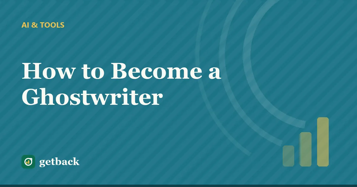 How to Become a Ghostwriter — cover illustration