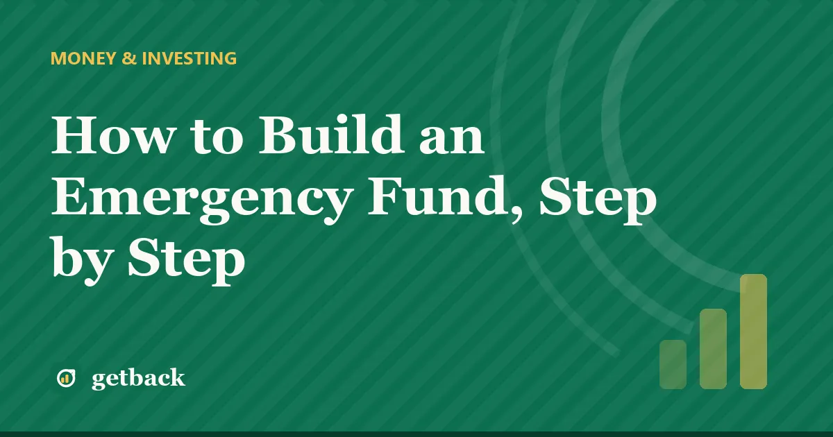 How to Build an Emergency Fund, Step by Step — cover illustration