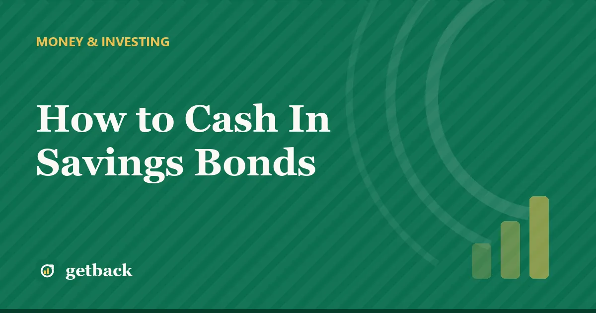 How to Cash In Savings Bonds — cover illustration