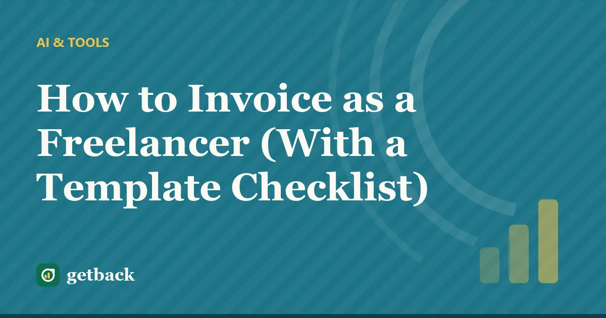 How to Invoice as a Freelancer (With a Template Checklist) — cover illustration