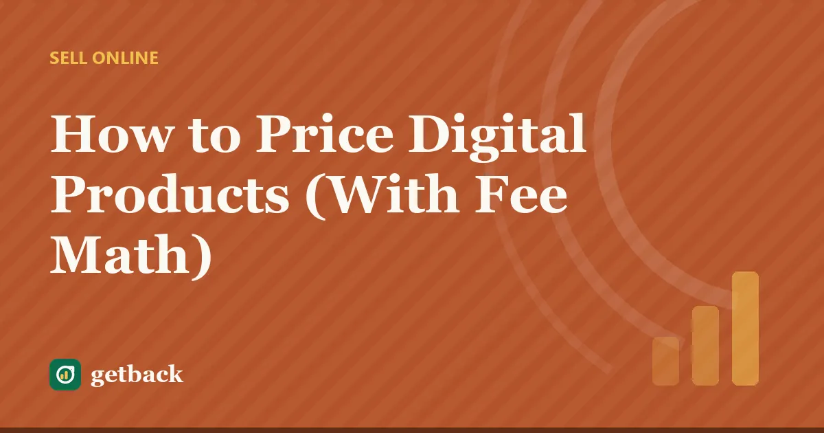 How to Price Digital Products (With Fee Math) — cover illustration