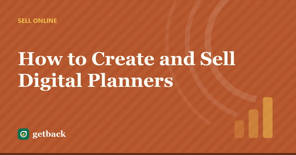 How to Create and Sell Digital Planners — cover illustration