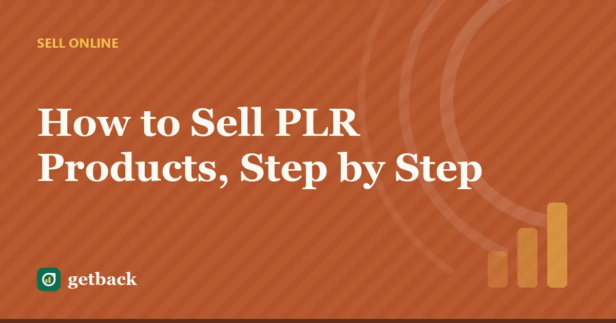 How to Sell PLR Products, Step by Step — cover illustration