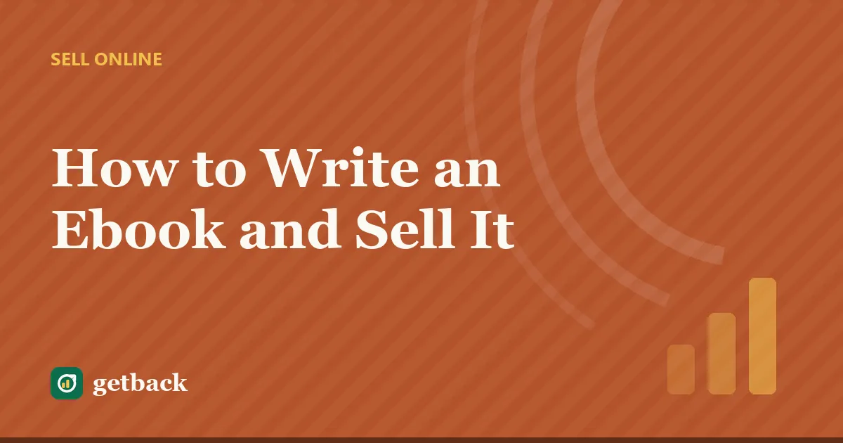 How to Write an Ebook and Sell It — cover illustration