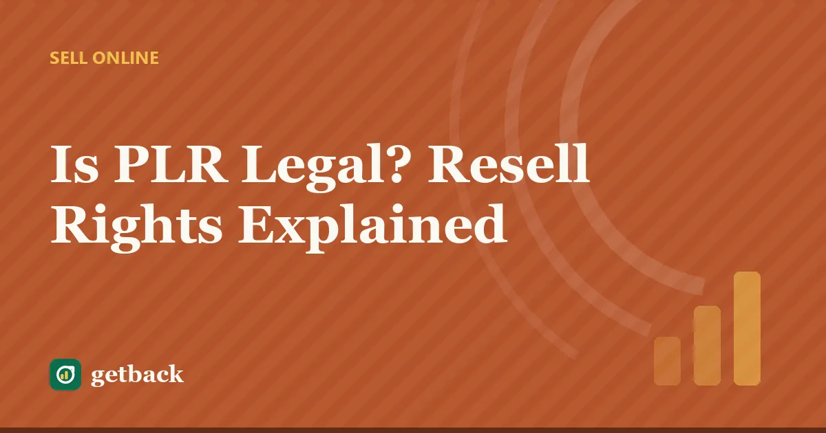 Is PLR Legal? Resell Rights Explained — cover illustration