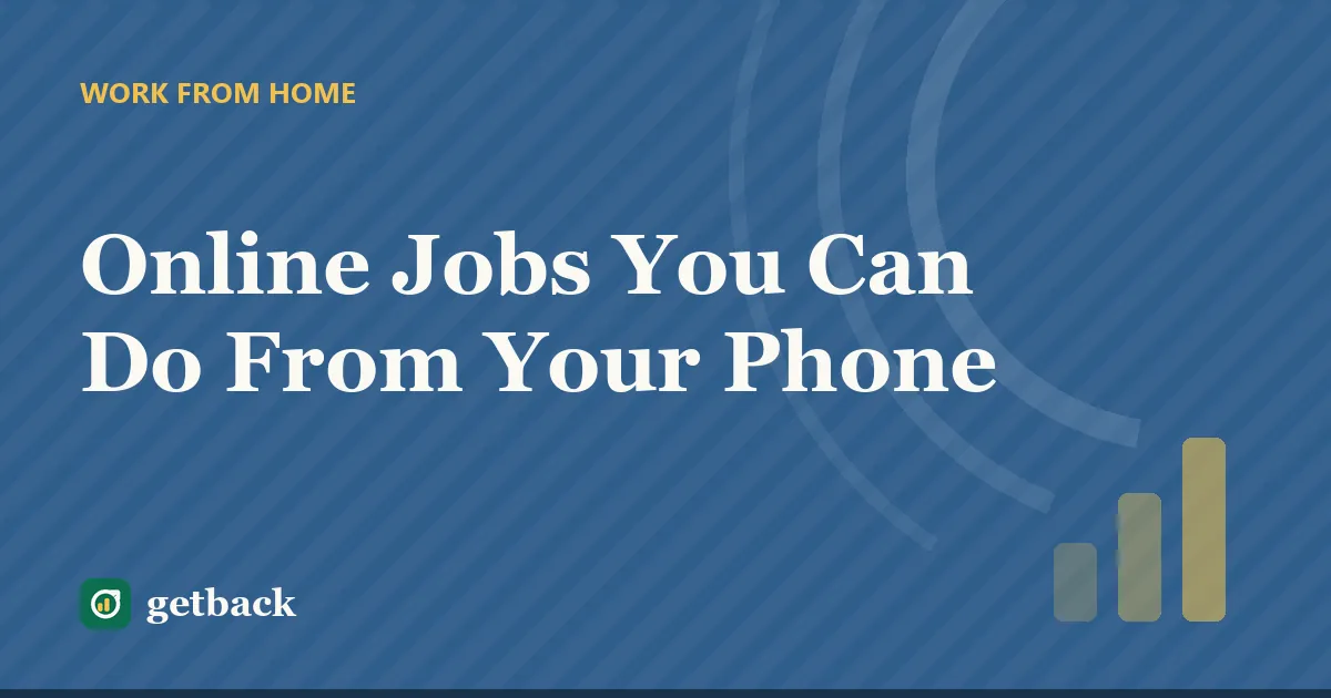 Online Jobs You Can Do From Your Phone — cover illustration