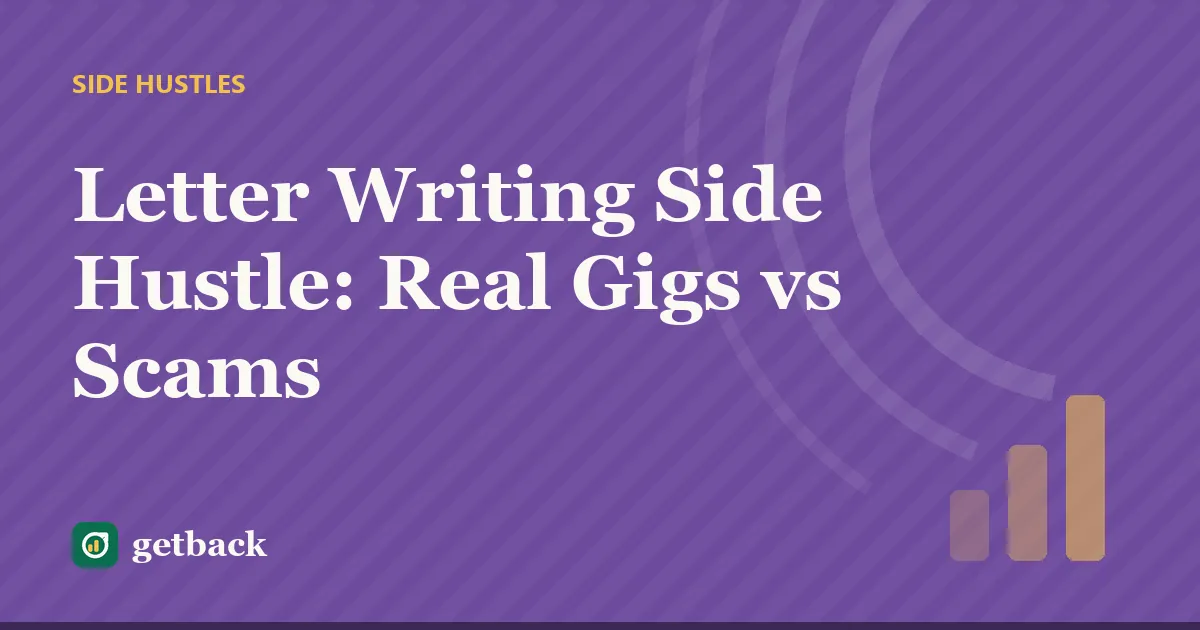 Letter Writing Side Hustle: Real Gigs vs Scams — cover illustration