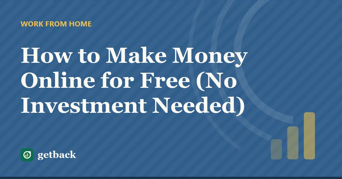 How to Make Money Online for Free (No Investment Needed) — cover illustration