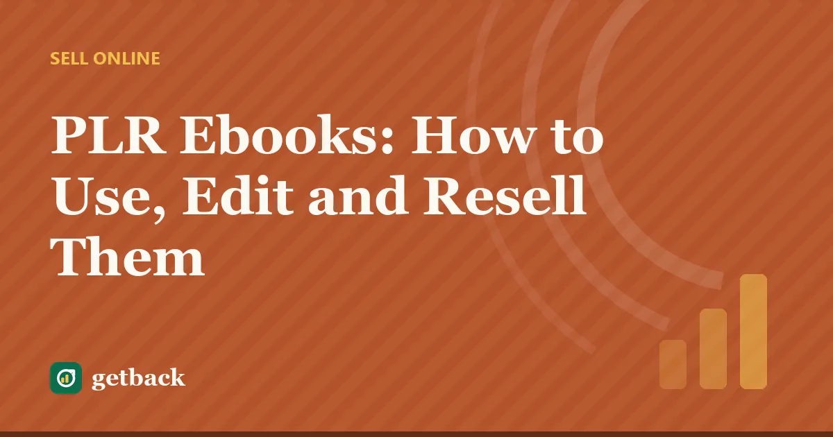 PLR Ebooks: How to Use, Edit and Resell Them — cover illustration