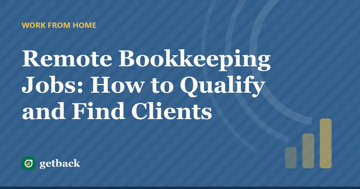 Remote Bookkeeping Jobs: How to Qualify and Find Clients — cover illustration
