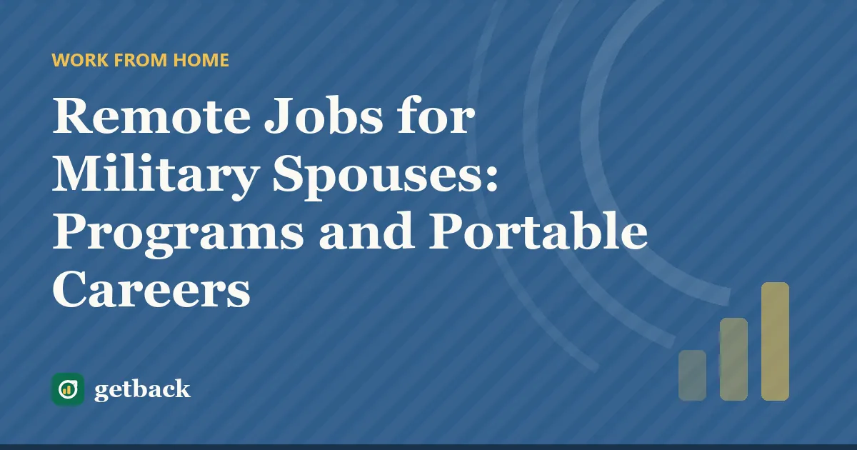 Remote Jobs for Military Spouses: Programs and Portable Careers — cover illustration