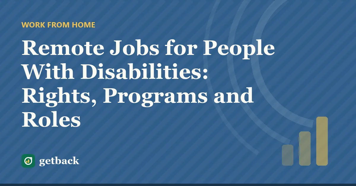 Remote Jobs for People With Disabilities: Rights, Programs and Roles — cover illustration