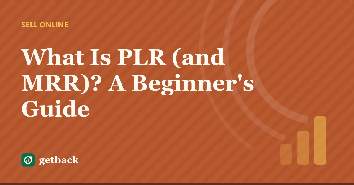 What Is PLR (and MRR)? A Beginner's Guide — cover illustration