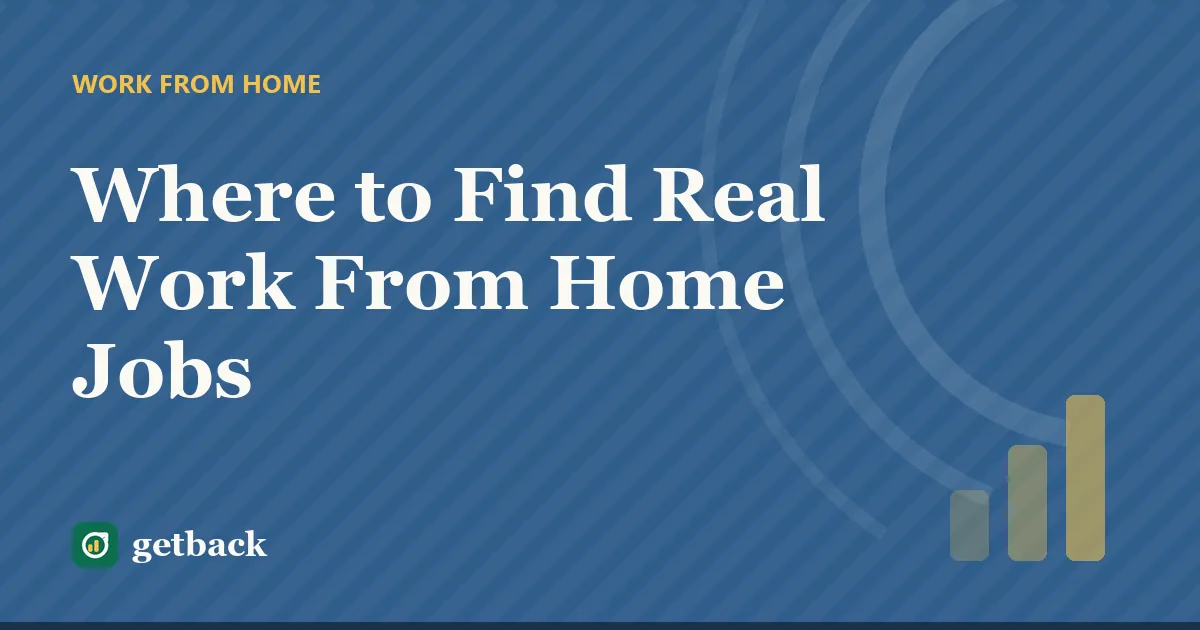 Where to Find Real Work From Home Jobs — cover illustration
